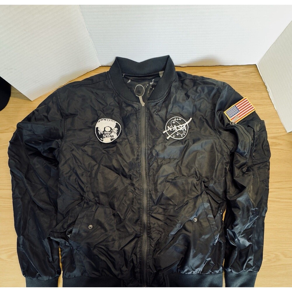 ALPHA INDUSTRIES L-2B APOLLO GEN II BOMBER FLIGHT NASA SPACE PATCHES JACKET MED